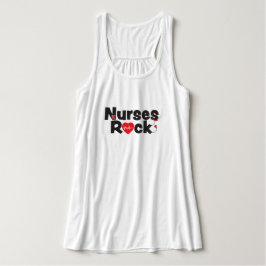 Sjuksköterskor Rock Tank Top Linne Med Racerback