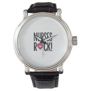 Sjuksköterskor Rockar Vintage Sjuksköterska Hjärta Armbandsur