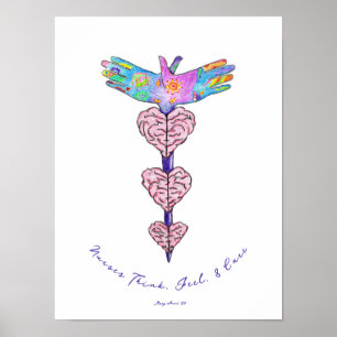 Sjuksköterskor Tänka, känsla och vård Poster