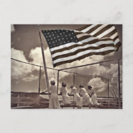 Sjuksköterskor Tittar på en ö 1945 Vykort