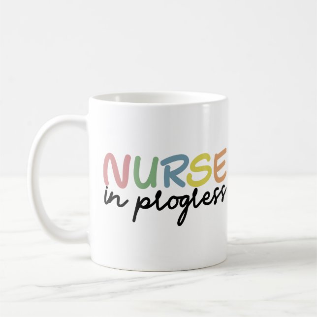 Sjuksköterskor under arbete Framtida sjuksköterske Kaffemugg (Vänster)
