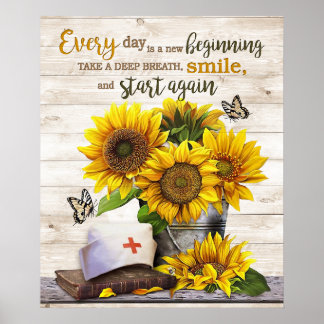 Sjuksköterskor varje dag är en ny början till moti poster