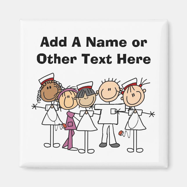 Sjuksköterskor Vecka T-shirts och gåvor Magnet (Framsidan)