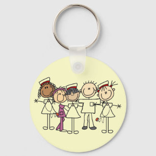 Sjuksköterskor Vecka T-shirts och gåvor Nyckelring