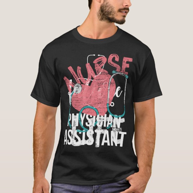 Sjuksköterskor vid sjukhus i Stethoscope T Shirt (Framsida)