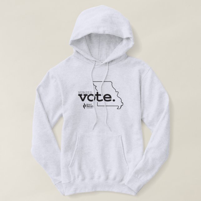 Sjuksköterskor Vote Light Färgad Hoodie (Design framsida)