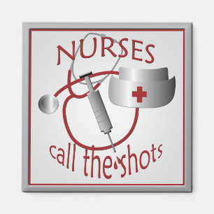 Sjuksköterskorna kallar på Shots Nurse Magnet