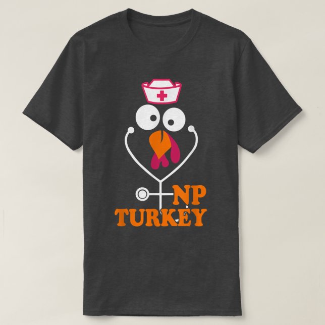 Sjuksköterskors Thanksgiving NP Turkiet  T Shirt (Design framsida)