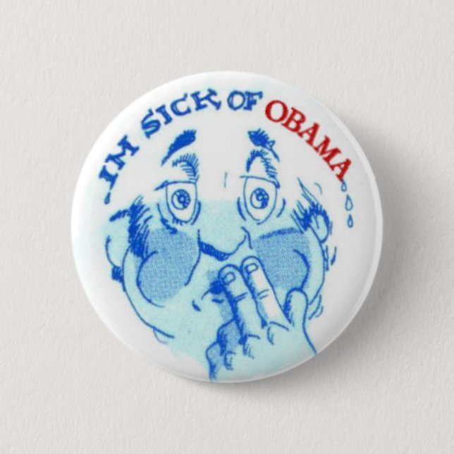Sjukt av Obama Knapp (Framsida)