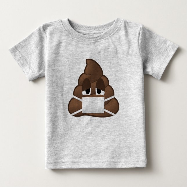 Sjukt maskera poopen Emoji Tee (Framsida)
