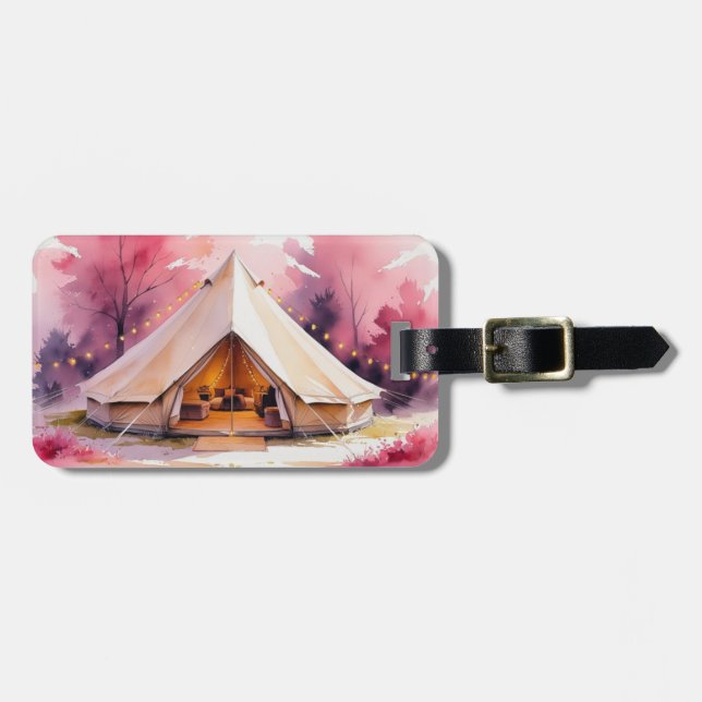 Sjukt mysigt möhippa-wochenende i akvarell bagagebricka (Horisontell Framsida)