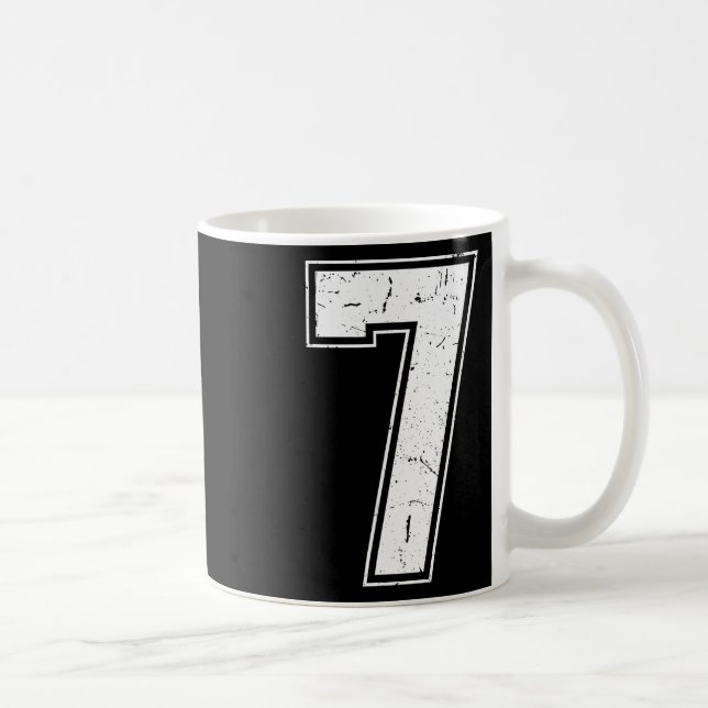 Sjukt nummer 7 Matchande kostym 67 Meme kostym Dis Kaffemugg (Höger)