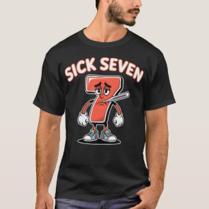 Sjukt Sju Meme T-shirt Sex Sju Roligt Ordspel