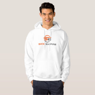 Sjukt välde - Hoodie 4 (orange- & grå