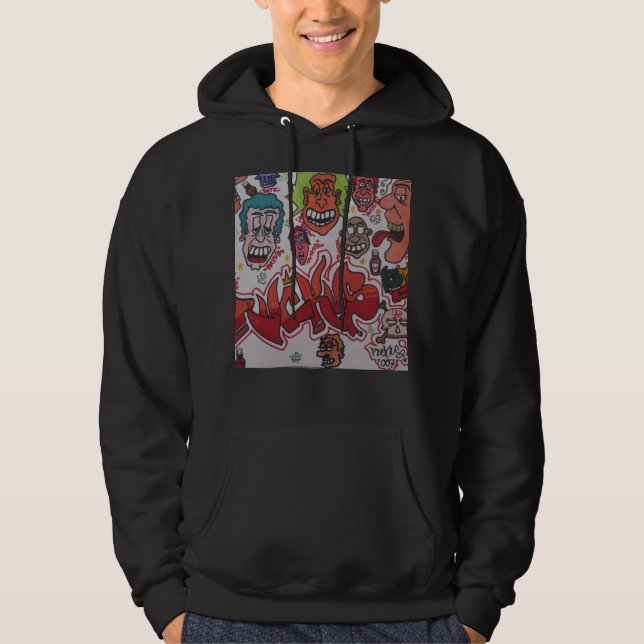 SJUKT VARA BESVÄRAD SKAPELSER! SWEATSHIRT MED LUVA (Framsida)