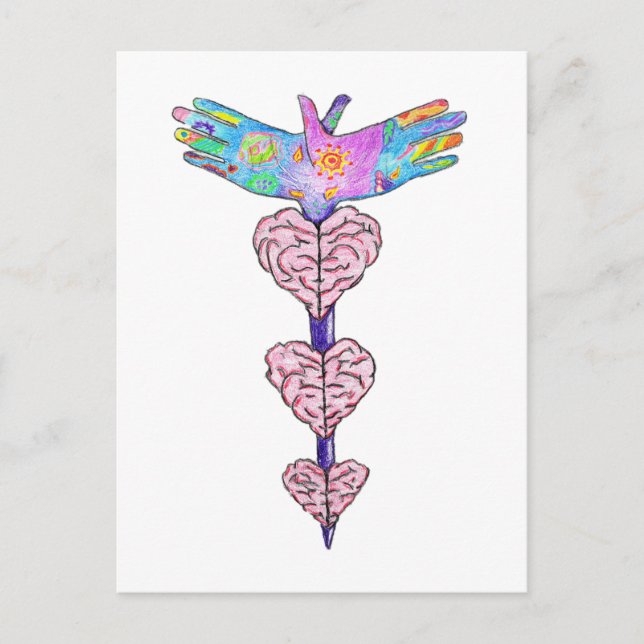 Sjukvård är en konst och en vetenskap vykort (Framsida)