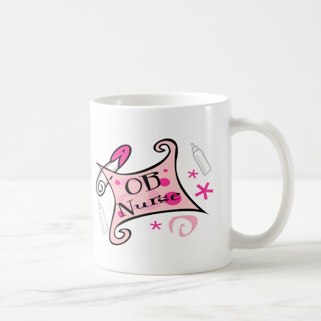 Sjukvård för OB-sjuksköterska (obstetrics) Kaffemugg (Höger)