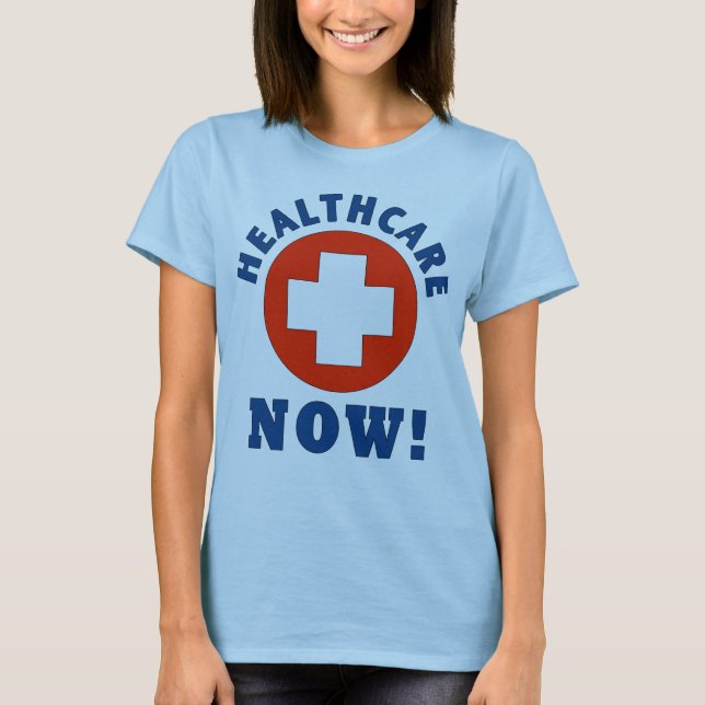 Sjukvård nu! tee shirt (Framsida)