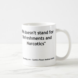Sjukvård RN - Refreshments och narkotiskt Kaffemugg