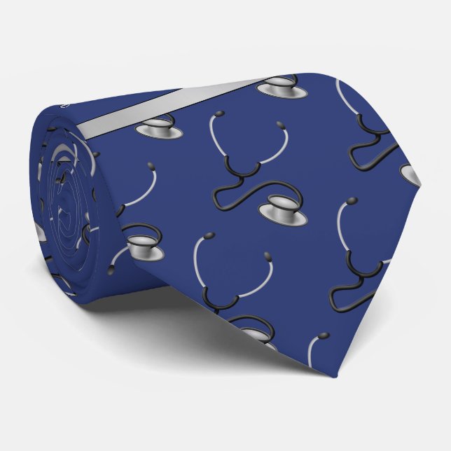 Sjukvård, sjuksköterska, Doktor-teman, stetoskop,  Slips (Rullad)