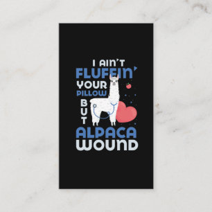Sjukvårdare Alpaca Wound Care Nurse Trauma EMT Visitkort