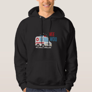 Sjukvårdare Ambulance Car var värphöns EMT Hoodie