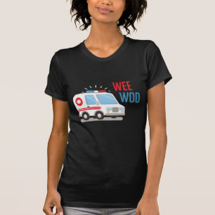 Sjukvårdare Ambulance Car var värphöns EMT T Shirt