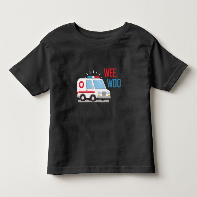 Sjukvårdare Ambulance Car var värphöns EMT T Shirt (Framsida)