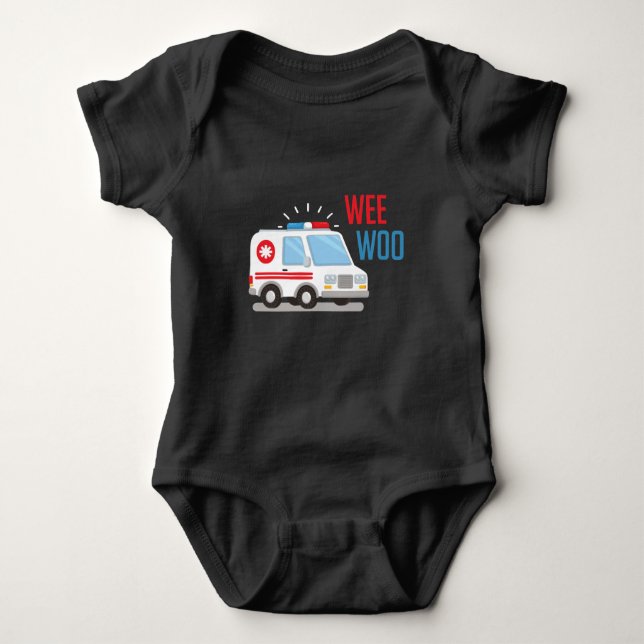Sjukvårdare Ambulance Car var värphöns EMT T Shirt (Framsida)