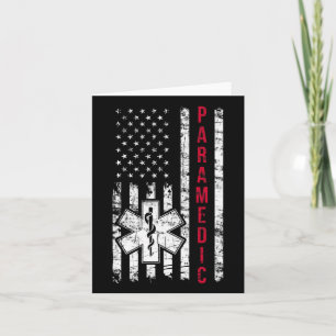 Sjukvårdare Amerikansk Flagga Självständighetsdag Kort