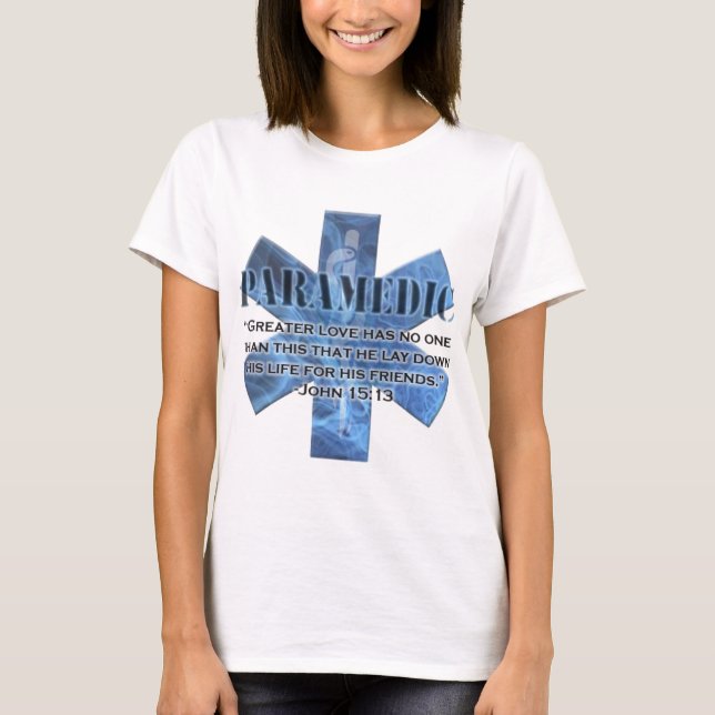 sjukvårdare bibelversa tee (Framsida)