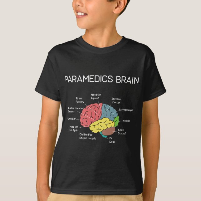 Sjukvårdare Brain Funny EMS EMT Sjukvårdare Thin W T Shirt (Framsida)