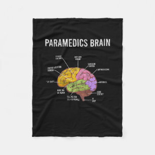 Sjukvårdare Brain Medical EMT EMS First Aider Medi Fleecefilt