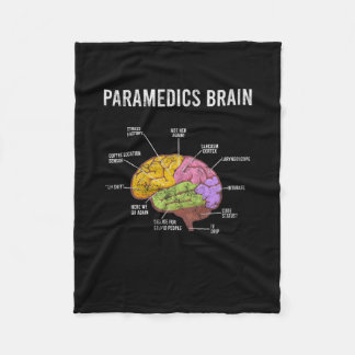 Sjukvårdare Brain Medical EMT EMS First Aider Medi Fleecefilt