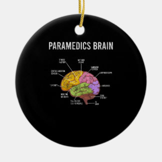 Sjukvårdare Brain Medical EMT EMS First Aider Medi Julgransprydnad Keramik