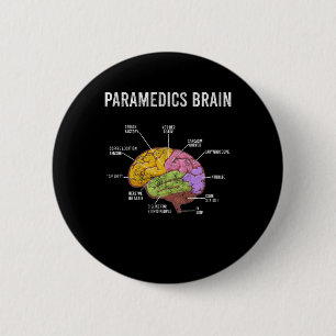 Sjukvårdare Brain Medical EMT EMS First Aider Medi Knapp