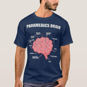 Sjukvårdare Brain Medical EMT EMS First Aider T Shirt