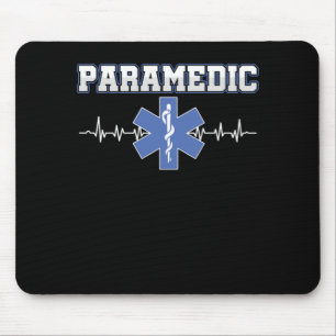 Sjukvårdare Caduceus Heartslag EMT Doktor Nurse Musmatta