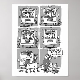 Sjukvårdare deltog i en olycka. Funny Poster