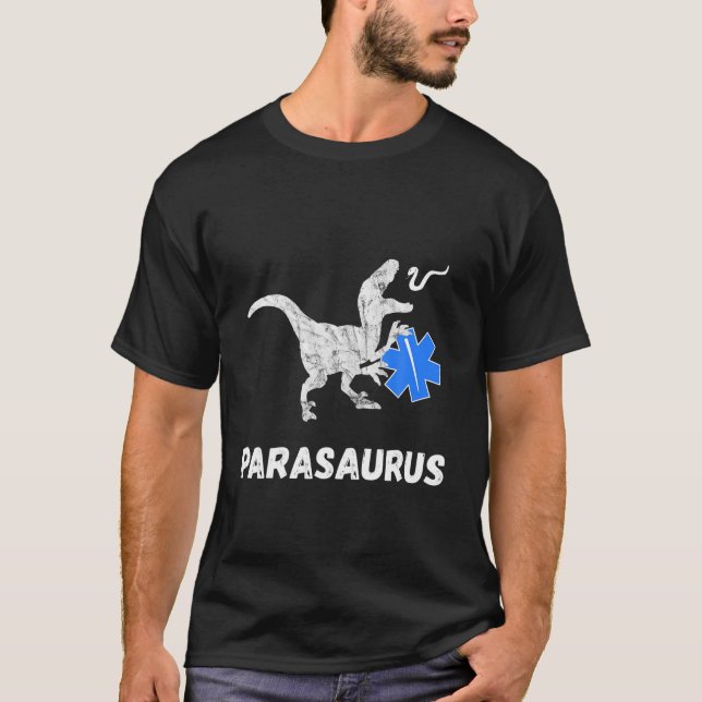 Sjukvårdare Dinosaurs Funny EMT Dino First Respond T Shirt (Framsida)