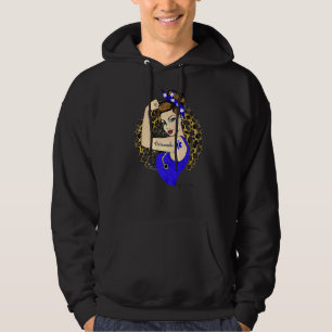 Sjukvårdare Ems Girl Power Modern Rosie Rosie Rive Hoodie