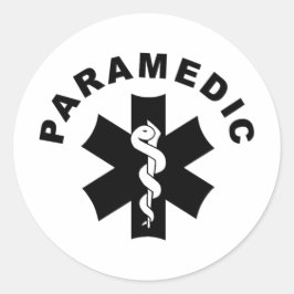 Sjukvårdare EMS-Räddingens Logotyp Runt Klistermärke
