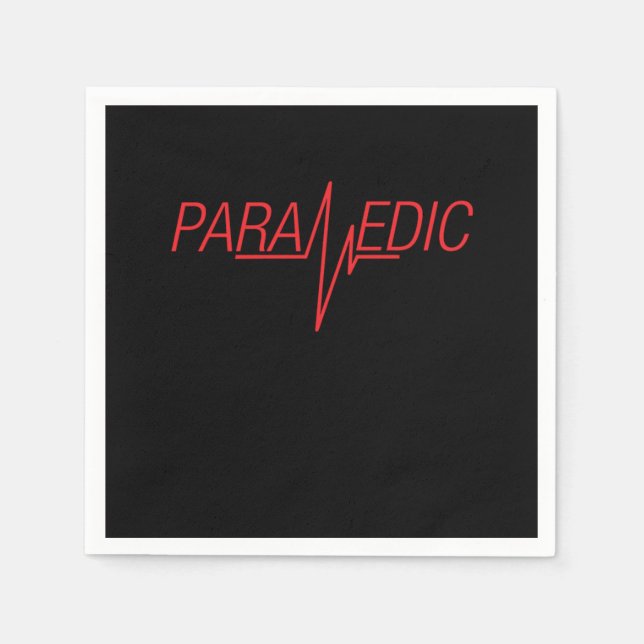 Sjukvårdare EMT EMS Ambulance Medicine First Aid G Pappersservett (Framsidan)