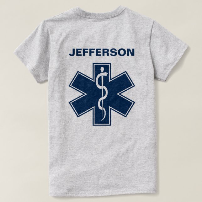 Sjukvårdare EMT EMS T-shirt (Design baksida)
