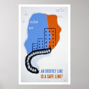 Sjukvårdare fodrar borgerligt försvar 1941 WPA Poster