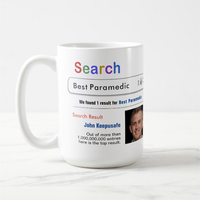 Sjukvårdare Funny Anpassningsbar Best Search Gift  Kaffemugg (Vänster)