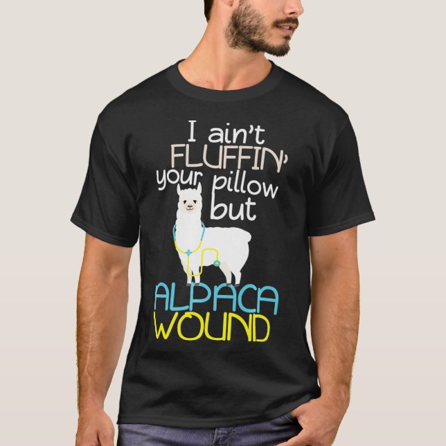 Sjukvårdare Gift Alpaca Wound Care Trauma T Shirt (Framsida)