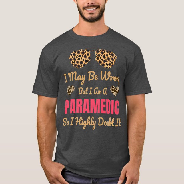 Sjukvårdare Leopard Skriv ut Cute Funny Say Gift T Shirt (Framsida)