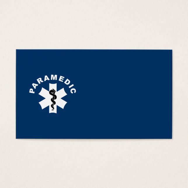 Sjukvårdare Logotyp Tema Visitkort (Framsidan)