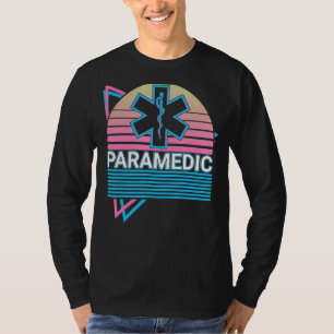 Sjukvårdare Nurse Medic Ems Emt Lifesaver Retro T Shirt
